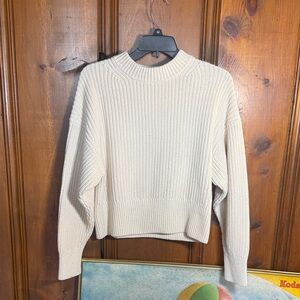 Everlane Cream Crew Neck Sweater